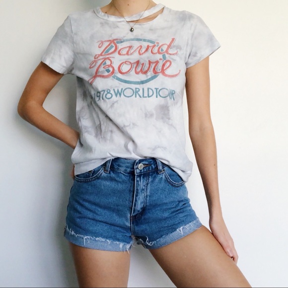 American Eagle Outfitters Tops - David Bowie distressed tour tee